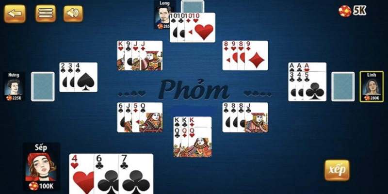 Phỏm online - Game bài giảm khách hiện nay